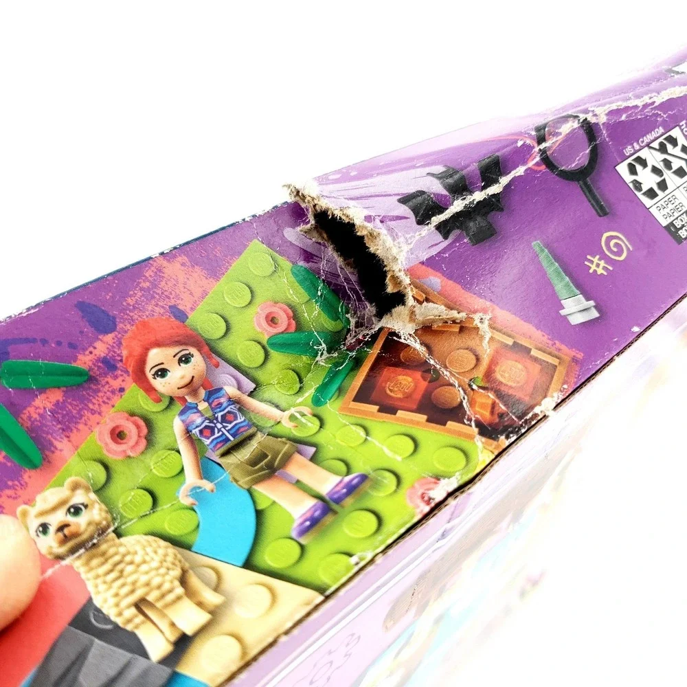 LEGO FRIENDS: Alpaca Mountain Jungle Rescue 41432 DAMAGED CRUSHED BOX New Sealed